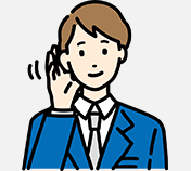 火災保険申請サポート担当者がヒアリングしてる絵